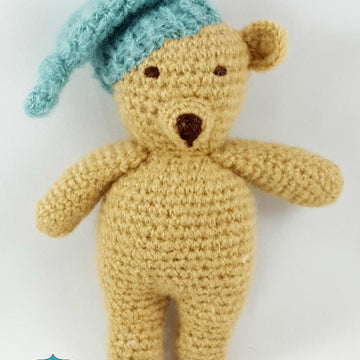 Newborn Sleepy Hat and Bear Photo Prop