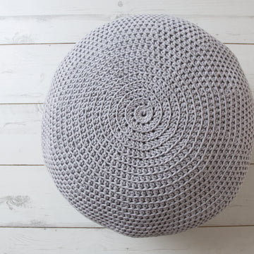 Textured Pouffe Cushions in DMC Natura XL - 15406L/2 - Leaflet
