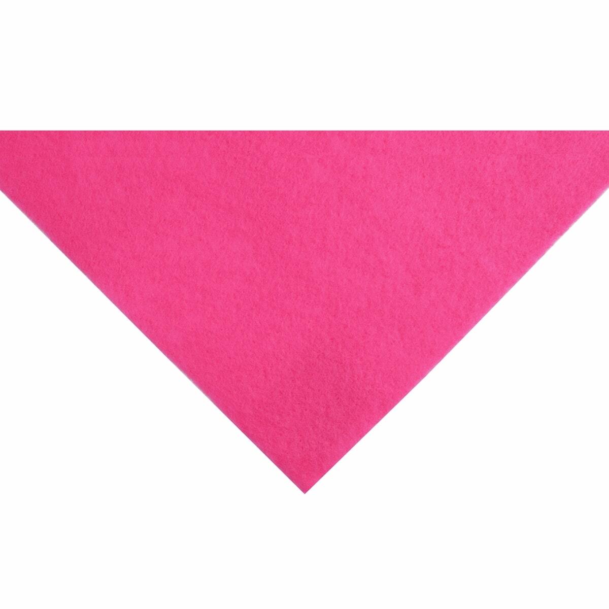 Trimits Acrylic Felt Roll 1m x 45cm  - Hot Pink