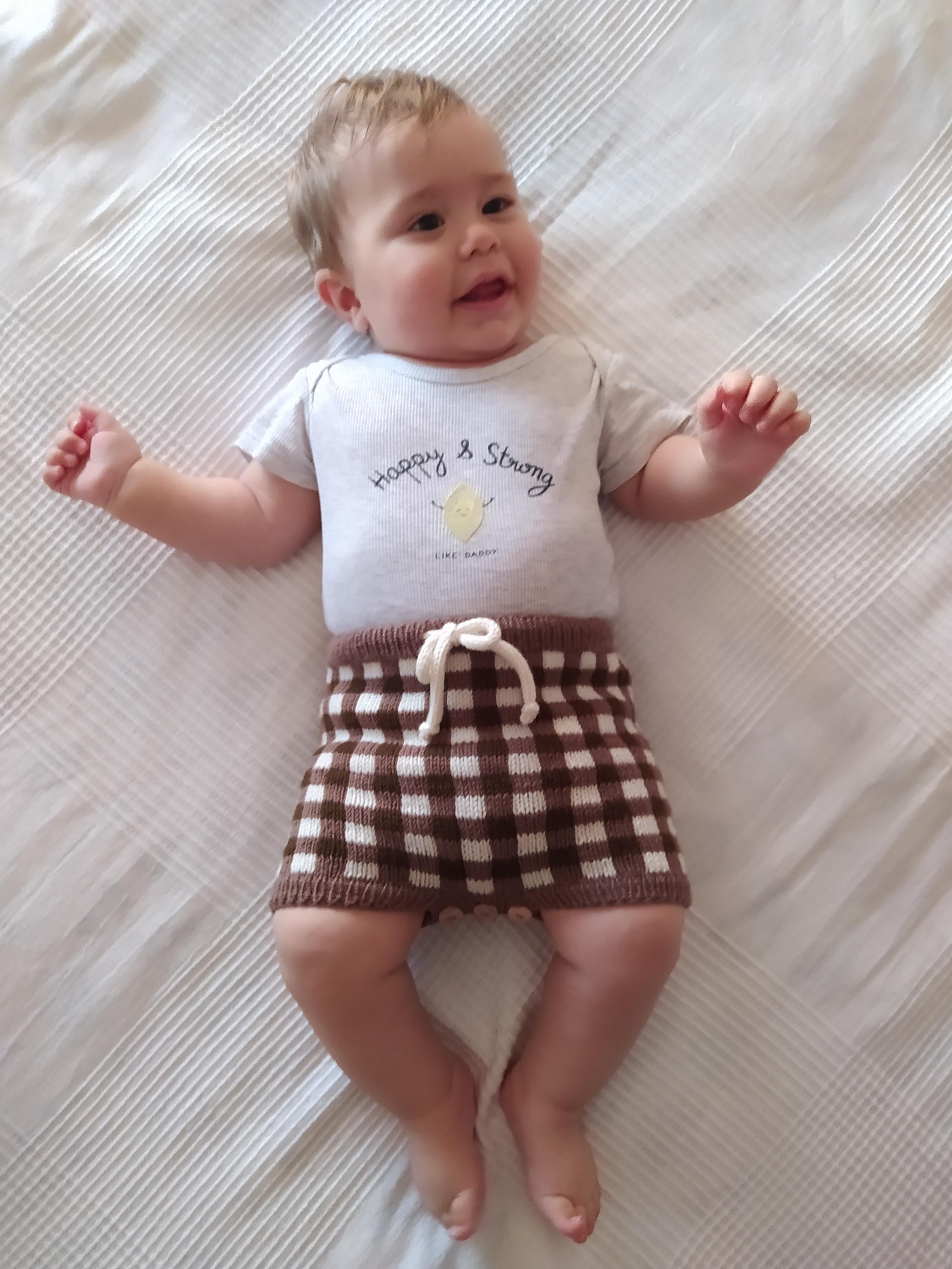 Gingham Baby Bloomers and Romper | 0-24 months