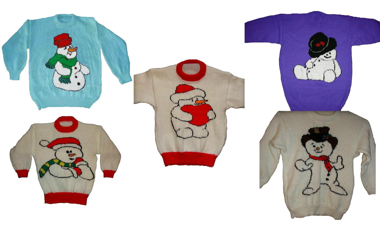 5 x Snowman Plus Size Jumper / Sweater