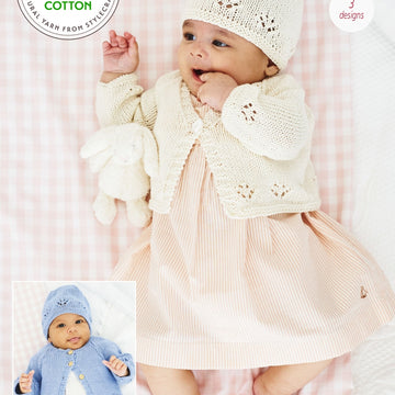 Cardigans & Hat in Stylecraft Naturals Bamboo & Cotton DK - 9832 - Downloadable PDF