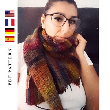 Asymmetrical Wrap Shawl