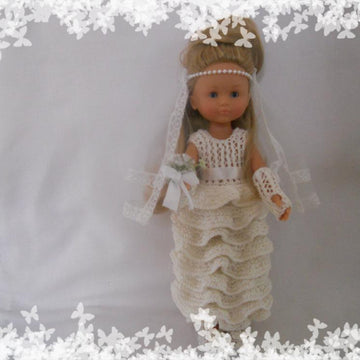 Ruffle Dress  for Heart for Hearts and Corolle Les Cheries