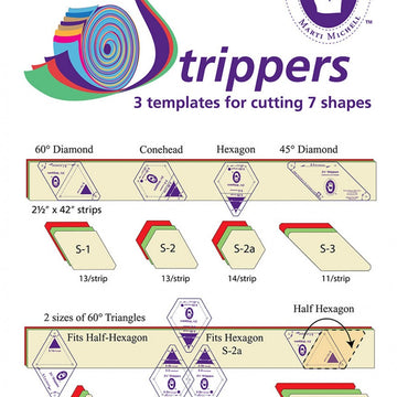 Marti Michell 2.5in Stripper Quilting Template