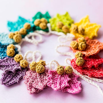 Rainbow Holly Garland