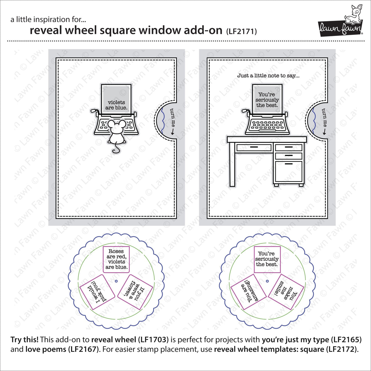 Lawn Fawn Lawn Cuts Custom Craft Die - Reveal Wheel Square Window Add-On