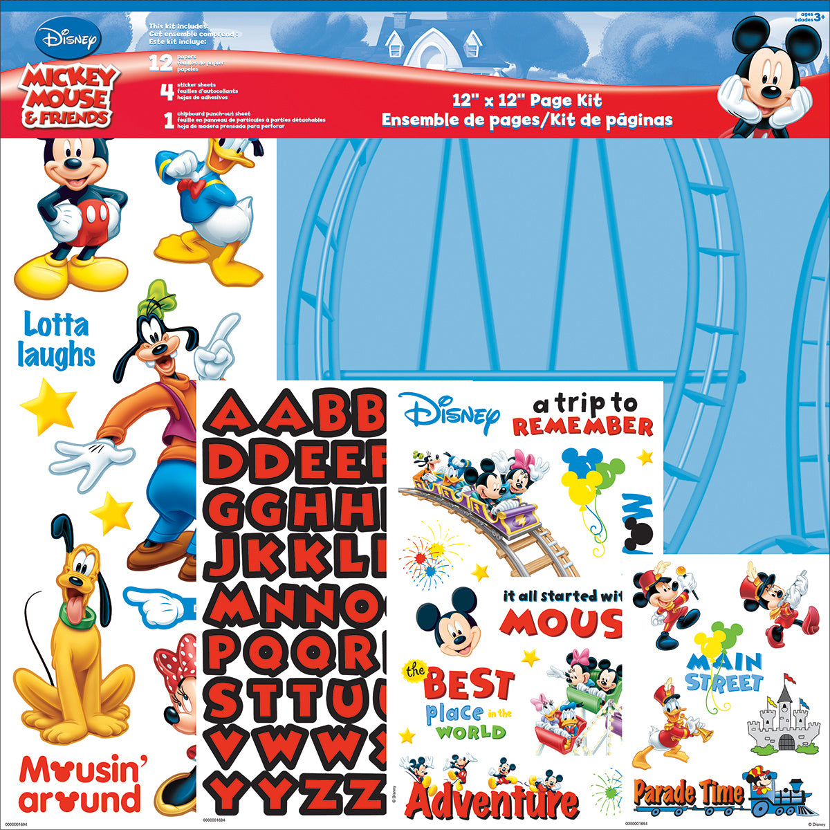 Trends International Trends Disney Page Kit 12"X12" - Mickey Mouse