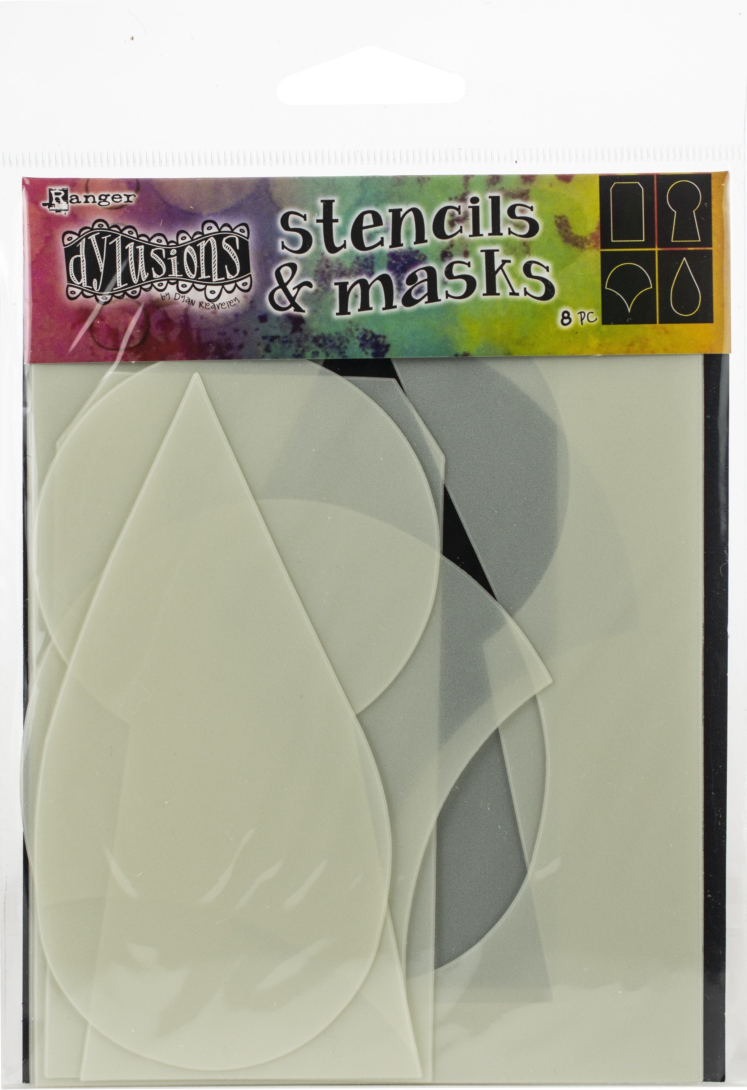 Ranger Dyan Reaveley's Dylusions Stencils 9"X12" - Basic Shapes