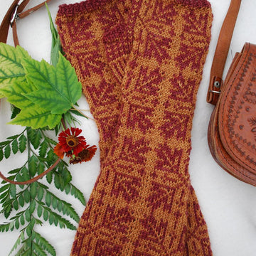 Maple Fall Fingerless Gloves
