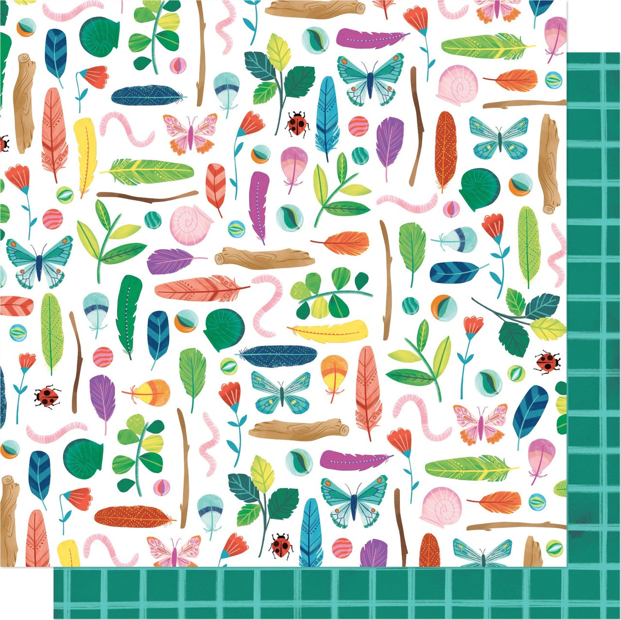 American Crafts Shimelle Never Grow Up Double-Sided Cardstock 12"X12" 25/Pkg - Summer Adventures