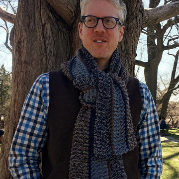 Easy Crochet Scarf Pattern for Men: Mr. Man's Easy Crochet Scarf