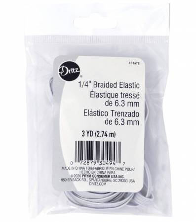 Dritz 1/4" Braided Elastic