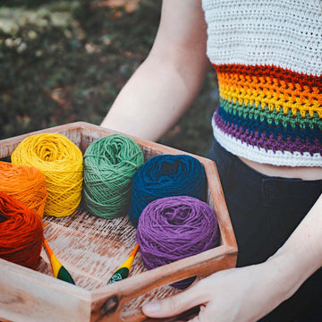 Rainbow Crochet Top