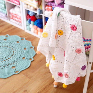Spring Rainbow Granny Square Pattern