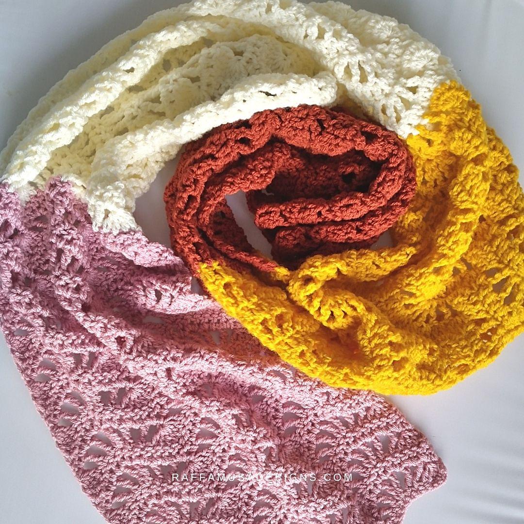 Feather and Fan Scarf