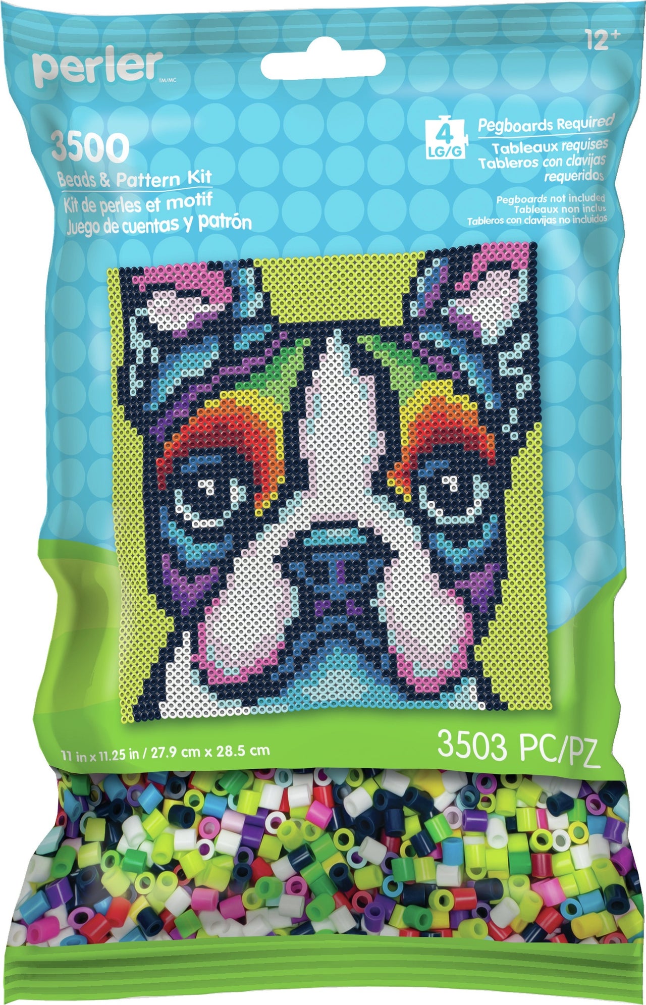 Perler Pattern Bag - Rainbow Terrier