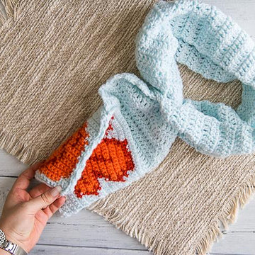 Pumpkin Leaf Pocket Scarf
