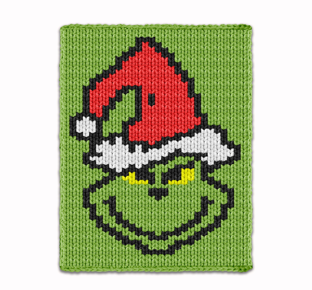 Christmas Grinch - Chunky Blanket - Finger Knitting Pattern