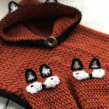 Hooded Fox Poncho and Socks