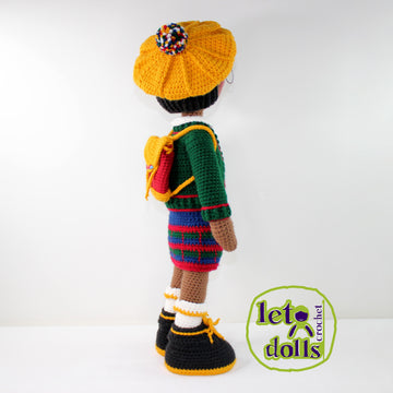 Crochet Doll Pattern, Amigurumi doll pattern, Large doll, 21"/53cm, Olivia