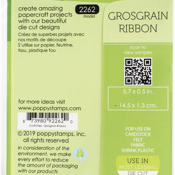 Memory Box Poppystamps Metal Dies - Grosgrain Ribbon