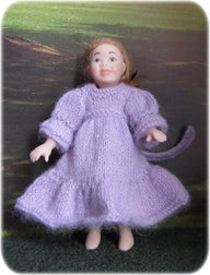 1:12th scale Toddlers bridesmaid dresses