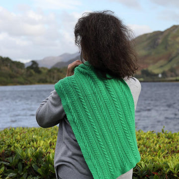 Irish Moss And Cables Shawl
