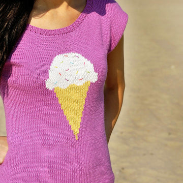 With Sprinkles on Top Ice Cream Bow Back T-Shirt