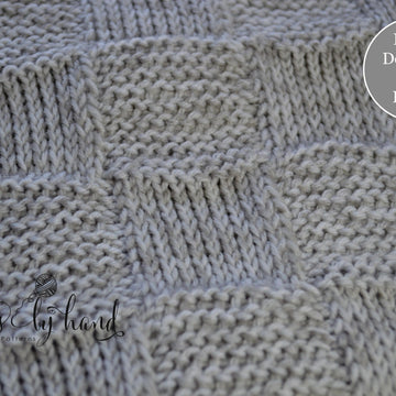 Tunisian Baby Squares Blanket