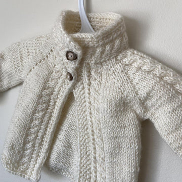 Gently Cabled Baby Cardigan