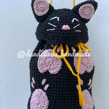 Black Cat Bucket Bag