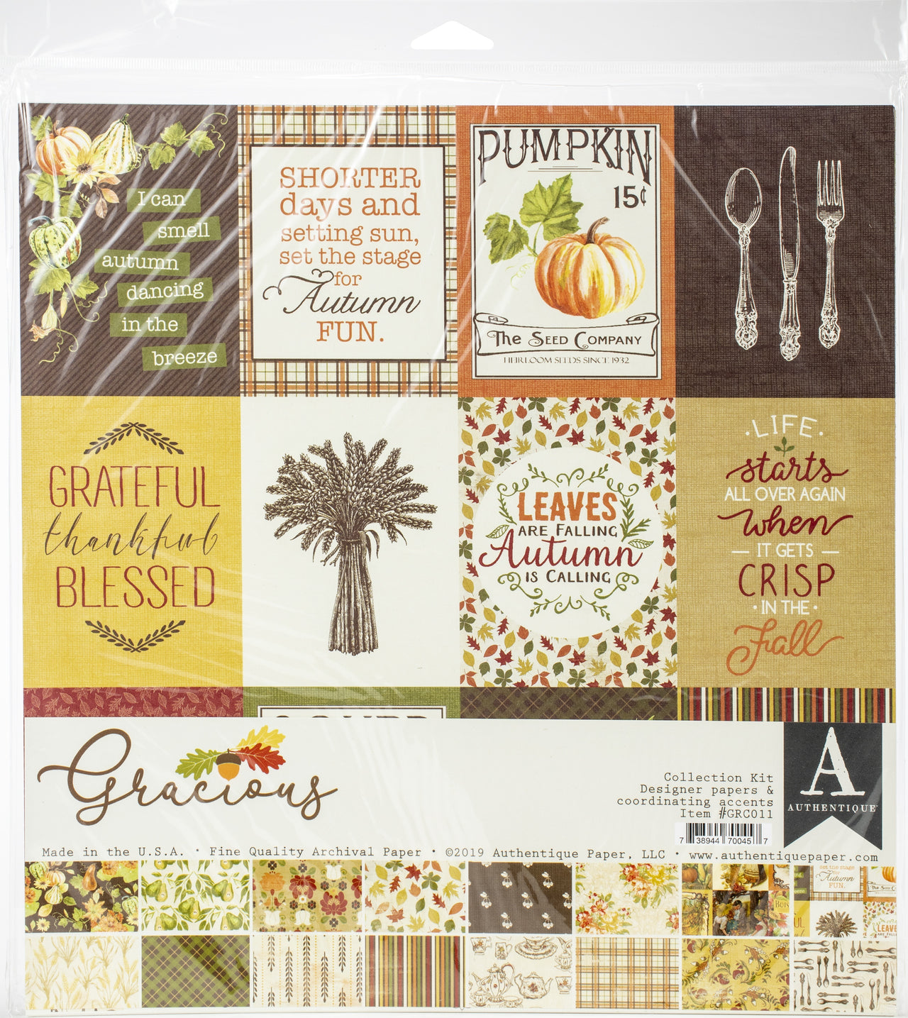 Authentique Paper Authentique Collection Kit 12"X12" - Gracious