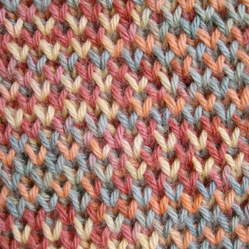 Single and Double Brioche Stitch Turtleneck Scarf