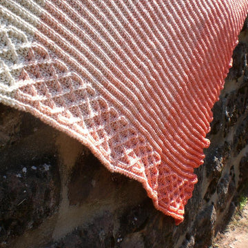Faux Brioche Bias Shawl