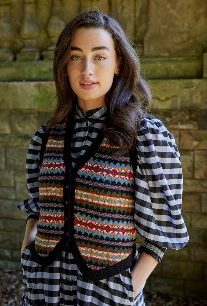 Skye - Waistcoat Knitting Pattern For Women in Debbie Bliss Baby Cashmerino by Debbie Bliss