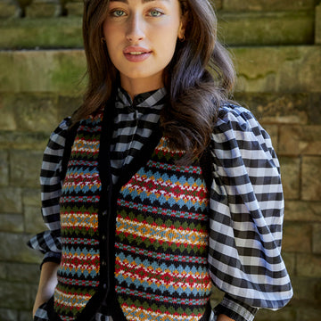 Skye - Waistcoat Knitting Pattern For Women in Debbie Bliss Baby Cashmerino by Debbie Bliss