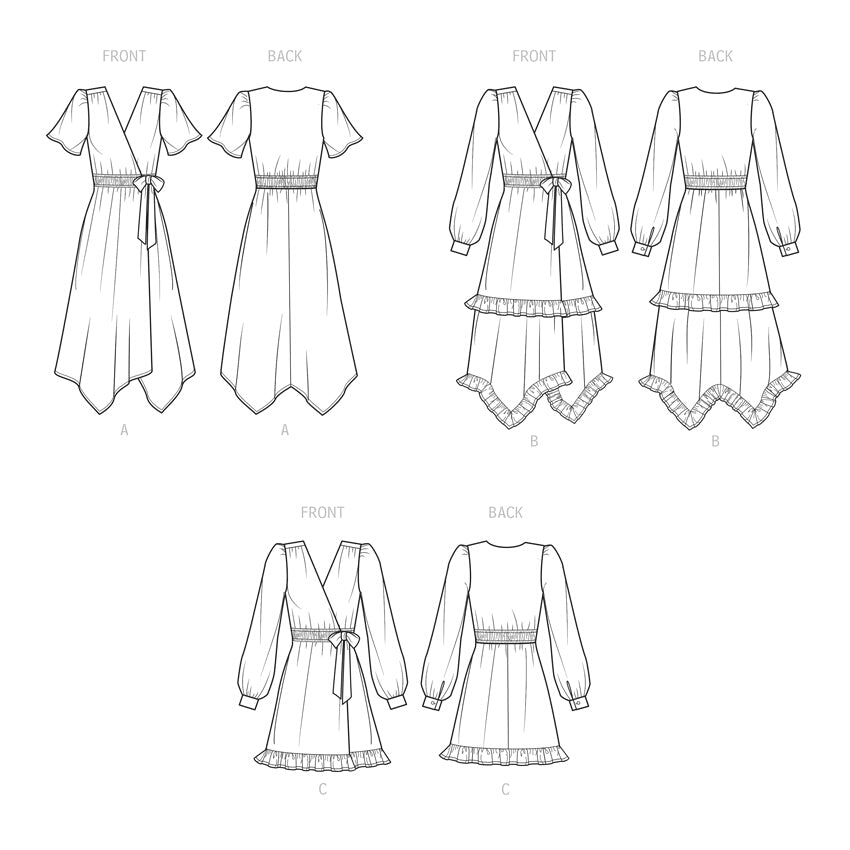 Simplicity Misses' Midi Wrap Dress S9639 - Sewing Pattern