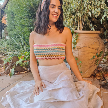Flora Mulit-verse Top and matching Headband ox