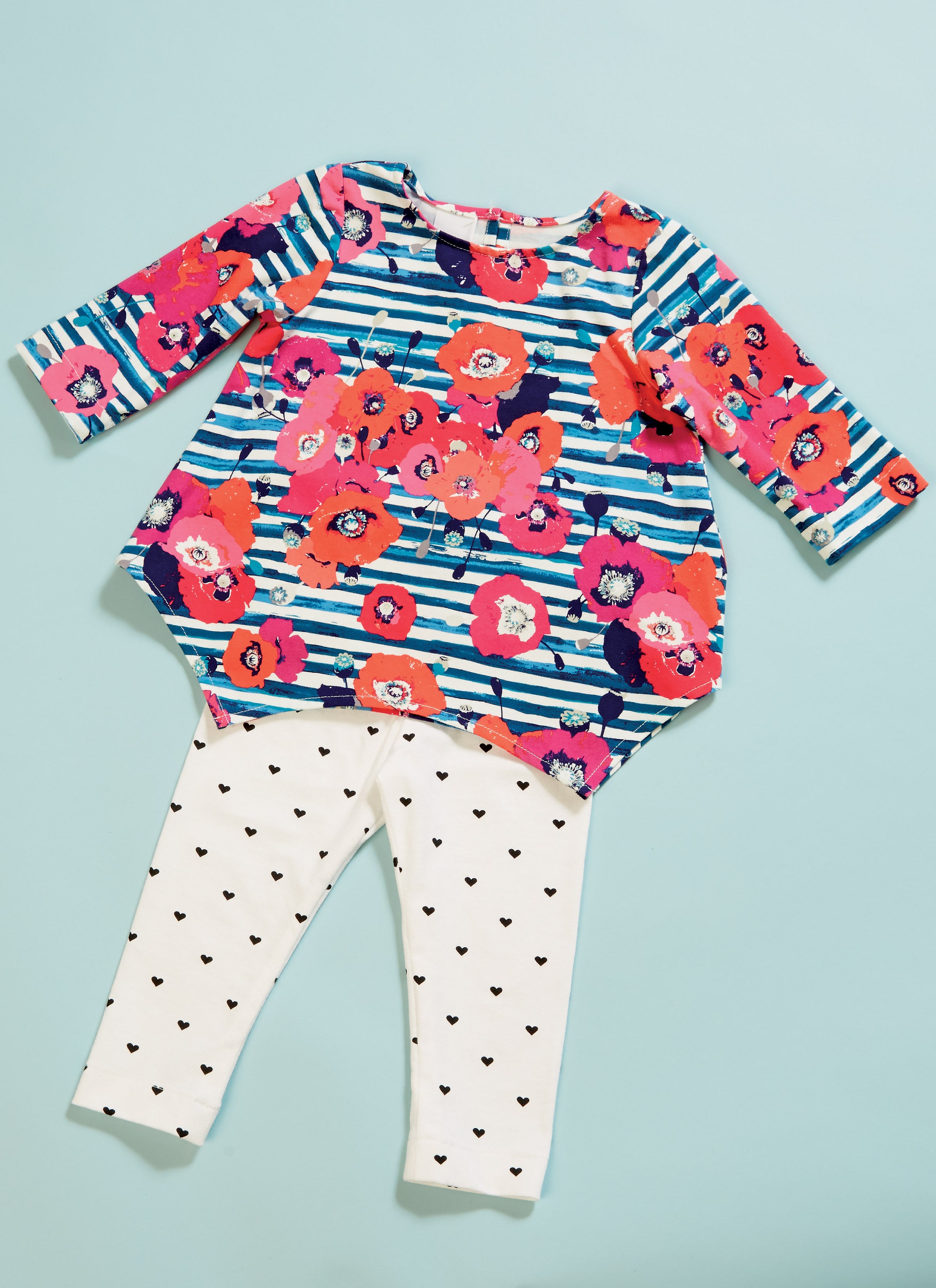 McCall's Infants Contrast Tops and Leggings M7677 - Sewing Pattern