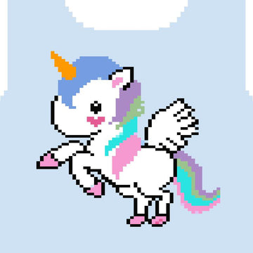 Knit baby unicorn sweater