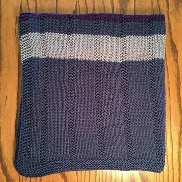 Striped Baby Blanket and Tassels Hat