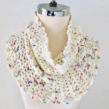 Elegant Lace Cowl Scarf