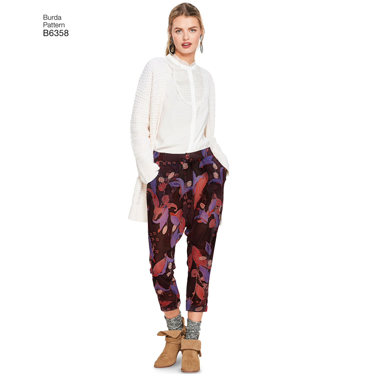 Burda Style Women's Trousers B6358 - Paper Pattern, Size 10-20