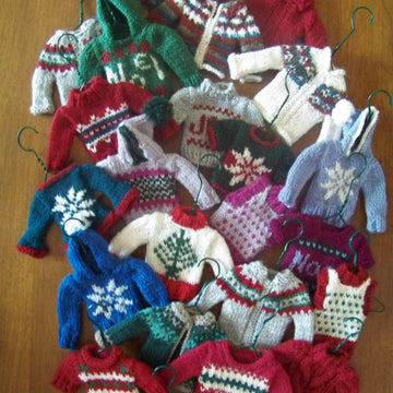Christmas Tree Ornament Tiny Cardigan II