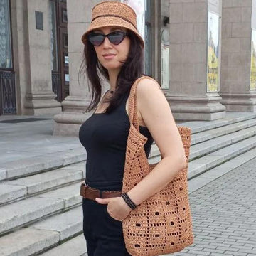Hobo raffia bag Country