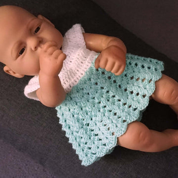 Crochet Pattern for the Ocean Vibes Doll Dress