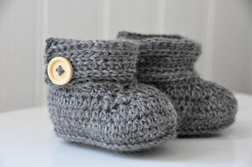 Wrap Around Crochet Baby Boots
