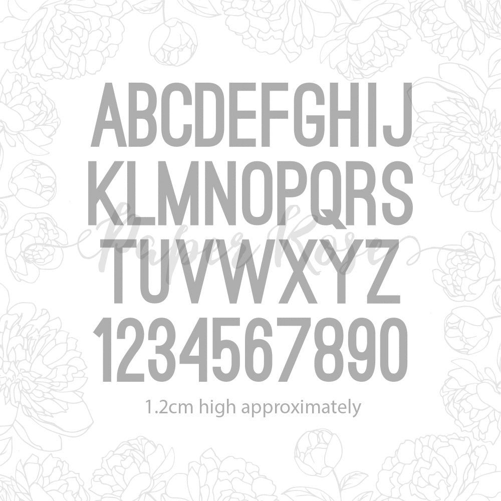 Paper Rose Dies - Mini Alphabet & Numbers
