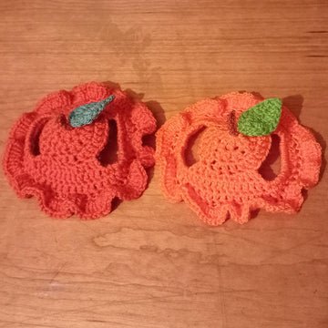 Crochet halloween pumpkin hat for cats